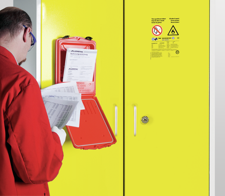 Red-Box für Sicherheits- und Servicedokumente